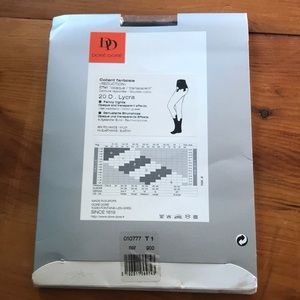 Doré Doré DD Amazing Black Floral tights sz 1 XS